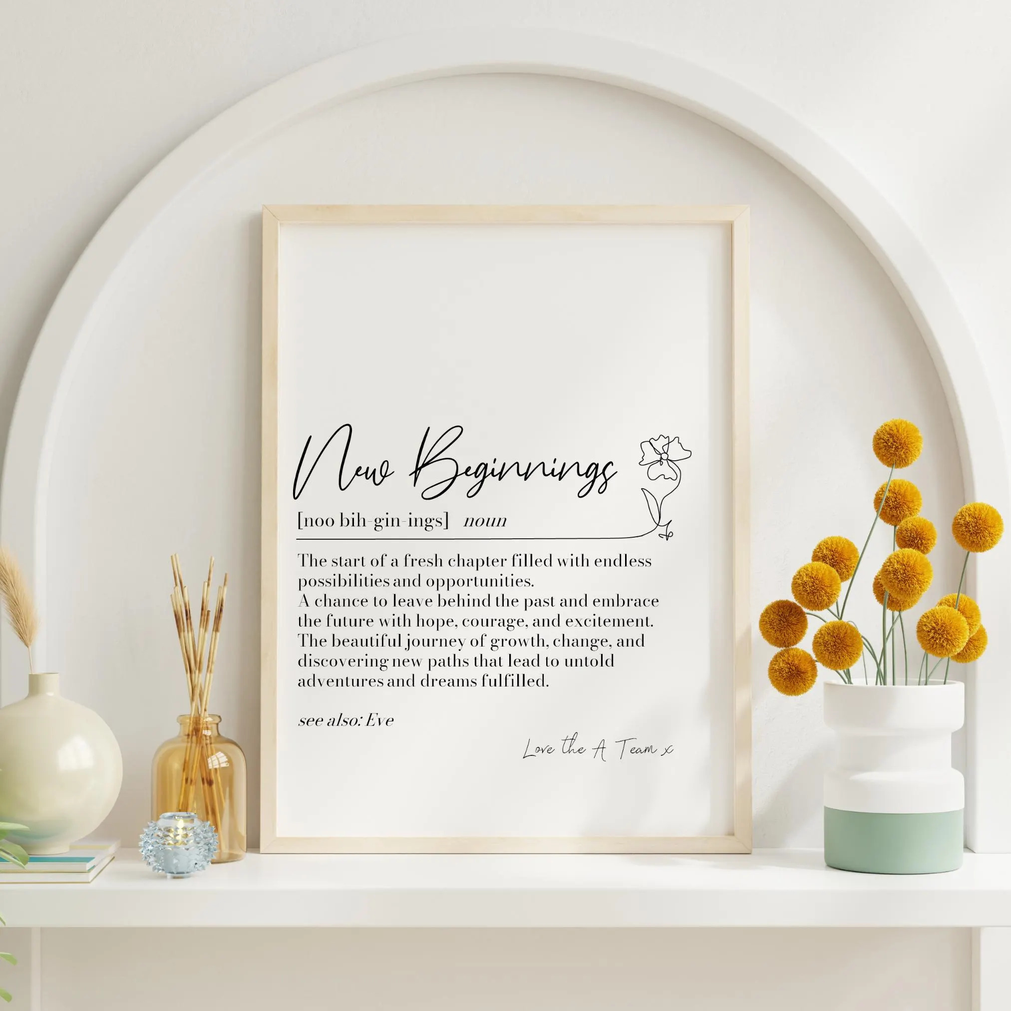 Thoughtful Housewarming calligrapy Gift Ideas