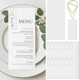 calligraphed menus card for gifts