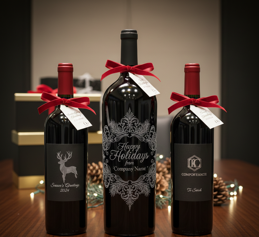 Corporate Holiday Gifting Hand‑Engraved Wine Bottles That Impress