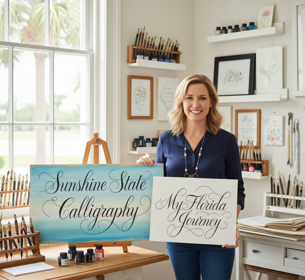 How I Built a Calligraphy Business in Florida (My Journey)