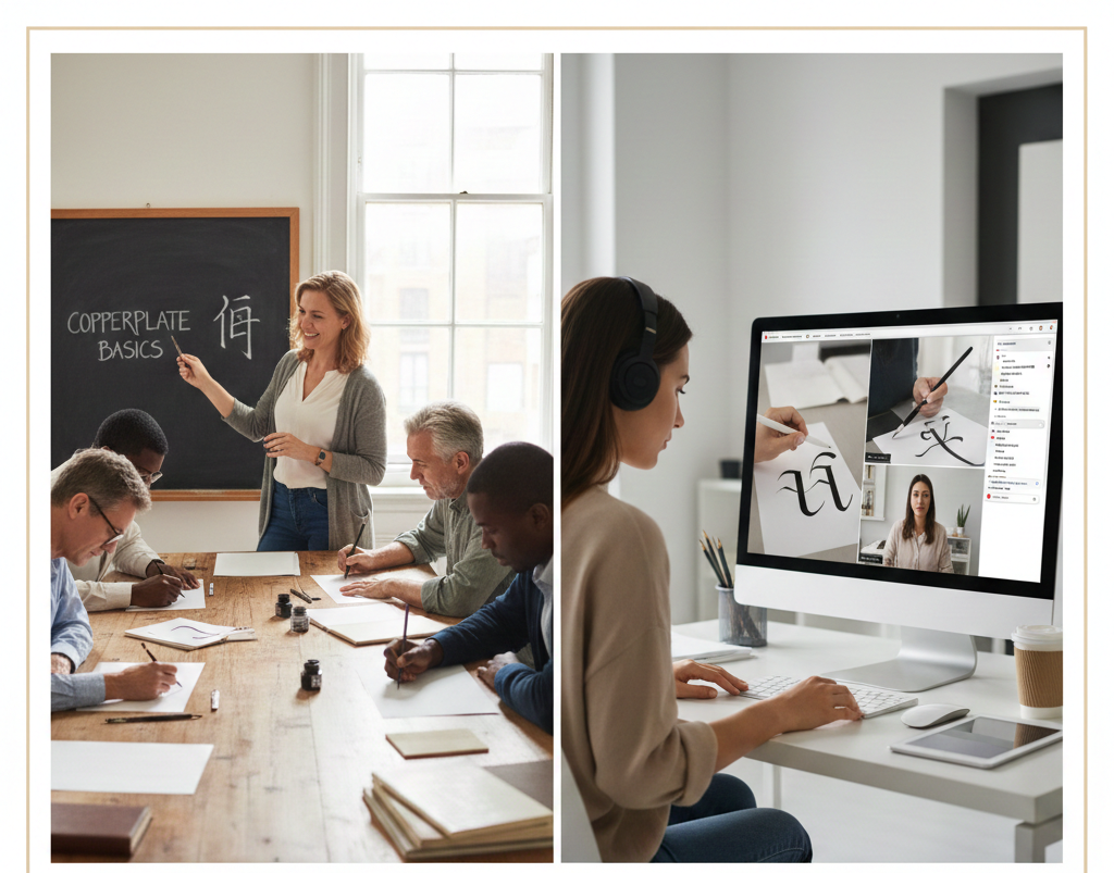 In-Person vs. Online Calligraphy Courses Which Is Best