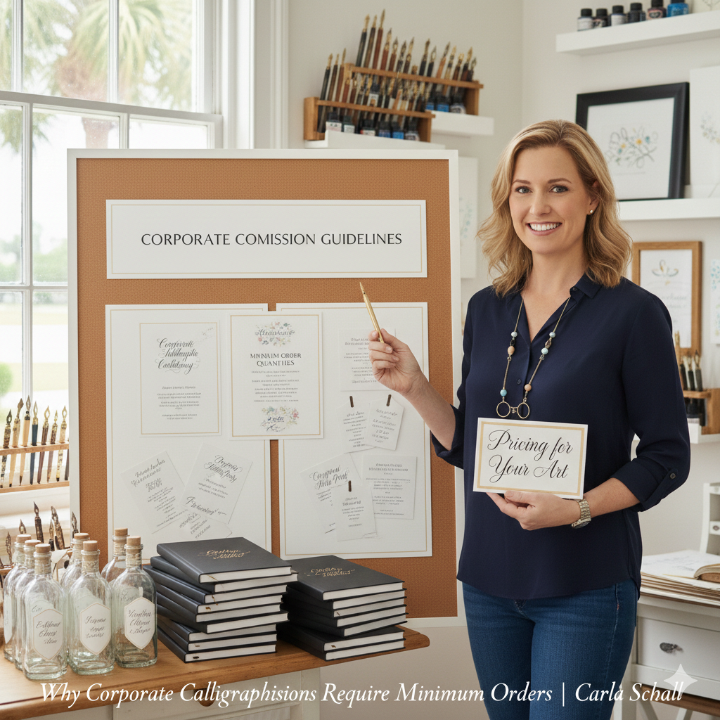 Why Corporate Calligraphy Commissions Require Minimum Orders Carla Schall
