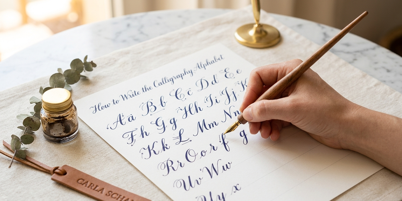 How to Write the Calligraphy Alphabet: Letter-by-Letter Beginner Guide