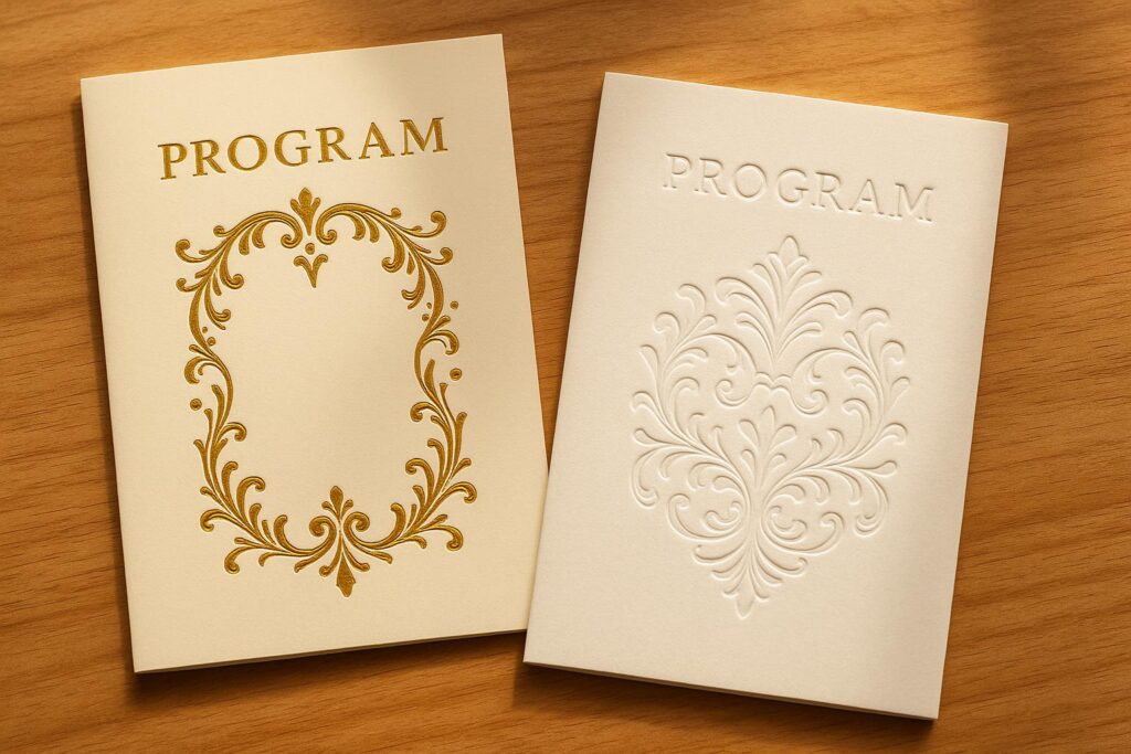 Embossing vs Foiling for Events: Which Is Right for Your Brand & Budget?