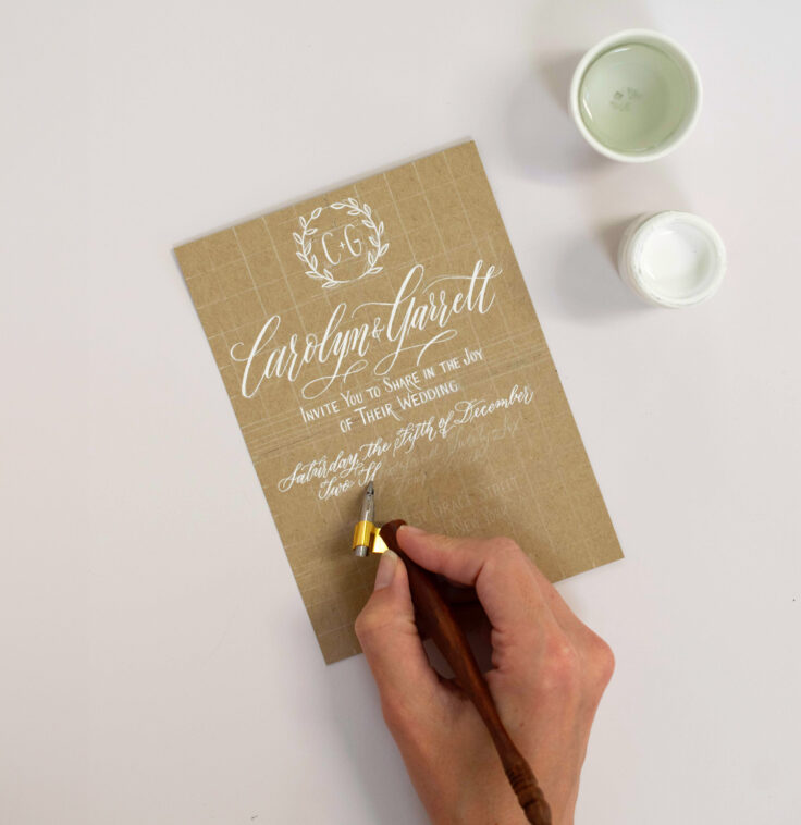 How to Do Wedding Invitation Calligraphy: Step-by-Step Tutorial